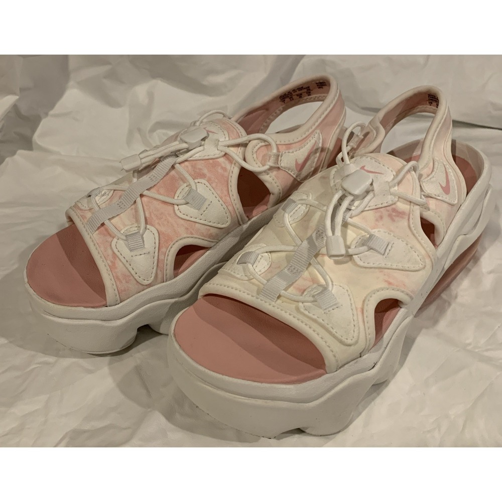 Nike Air‎ Max Koko Sandals Womens 7 Pink Camo Shoes Platform Neoprene Strappy